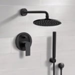 Remer SFH72 Matte Black Shower System With 8